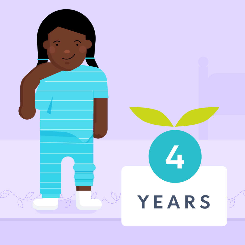 4 year old milestones illustrated image