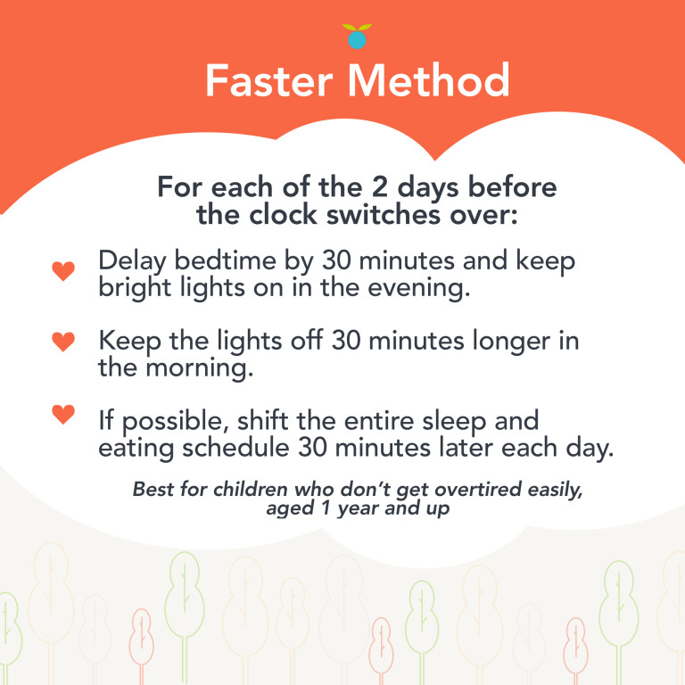 How to adjust your baby's sleep for fall daylight saving time