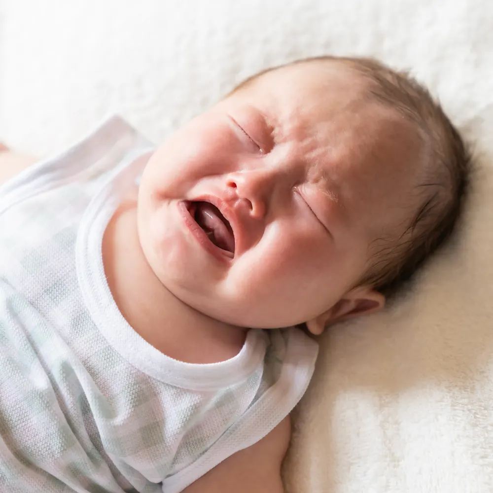 Baby crying in sleep
