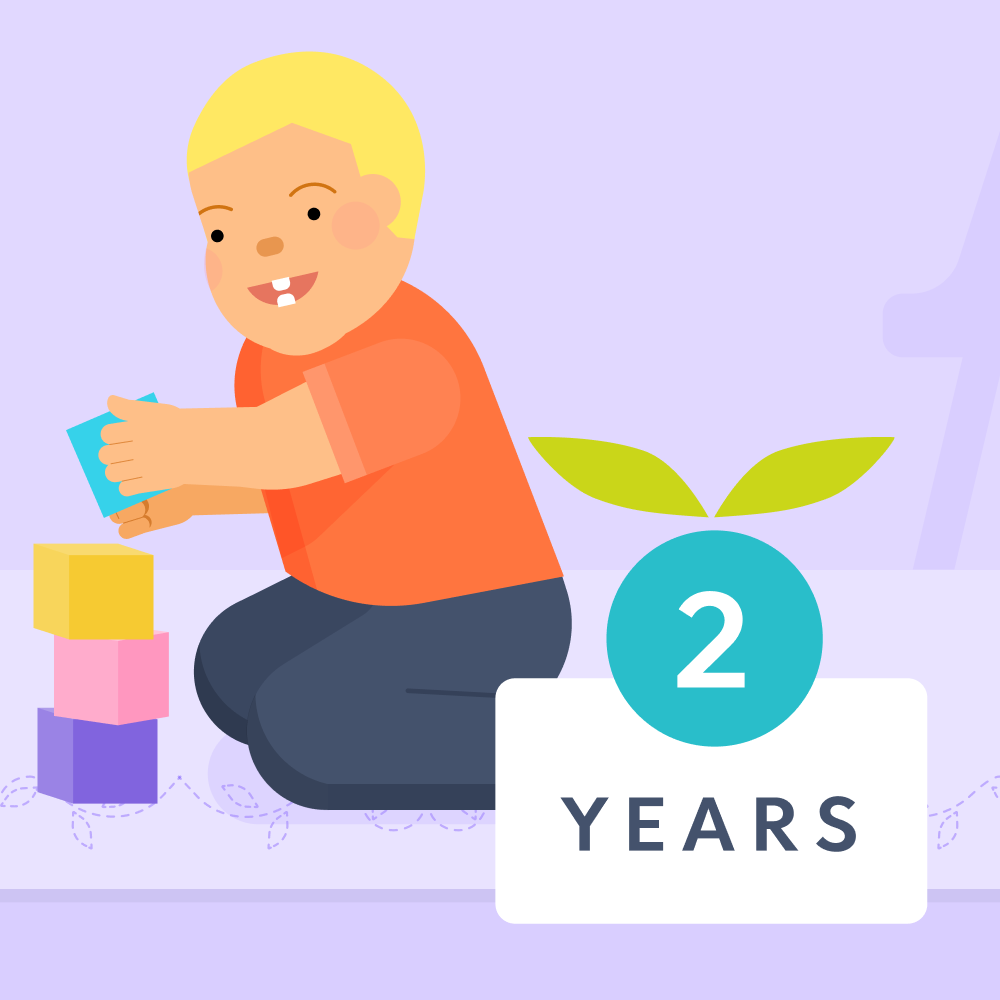 2 year old toddler milestones illustrated image