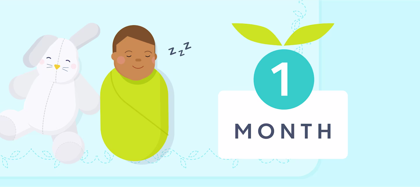 1 month sleep | Huckleberry