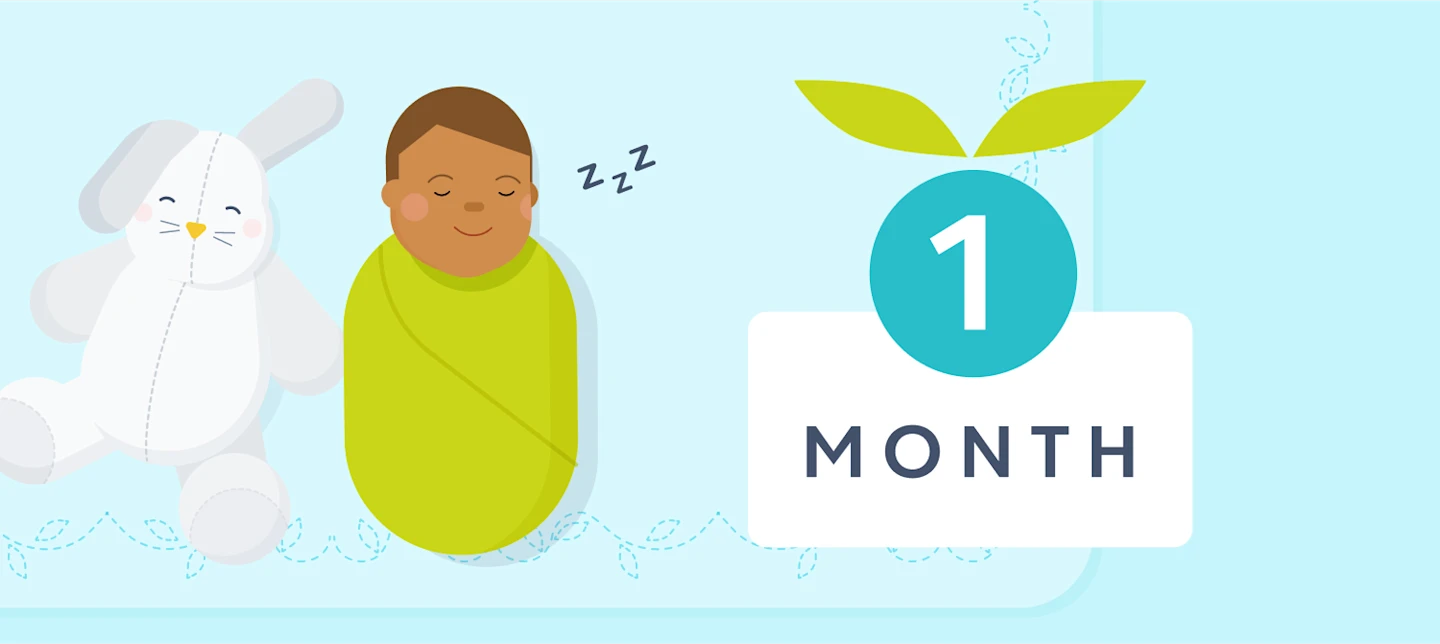 1 month sleep | Huckleberry