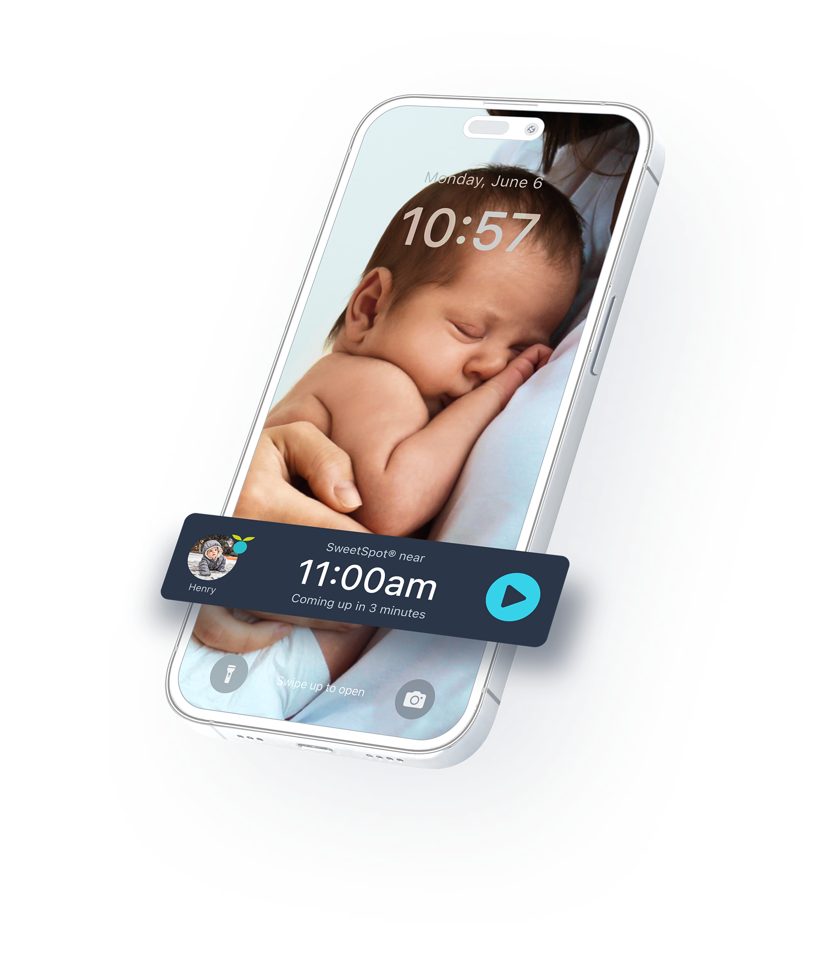 Sweetspot alert image for Huckleberry app plus membership