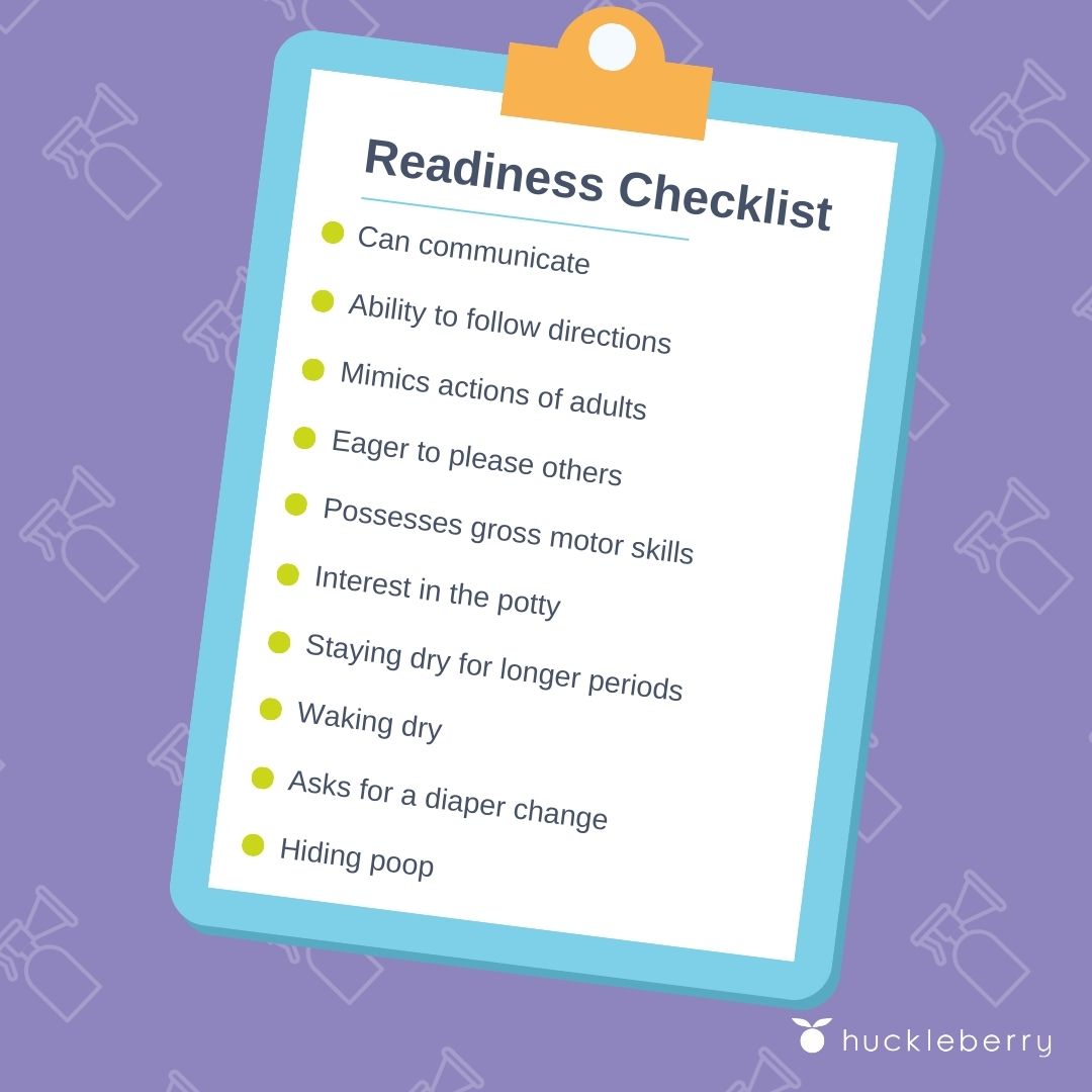 A readiness checklist for potty training.