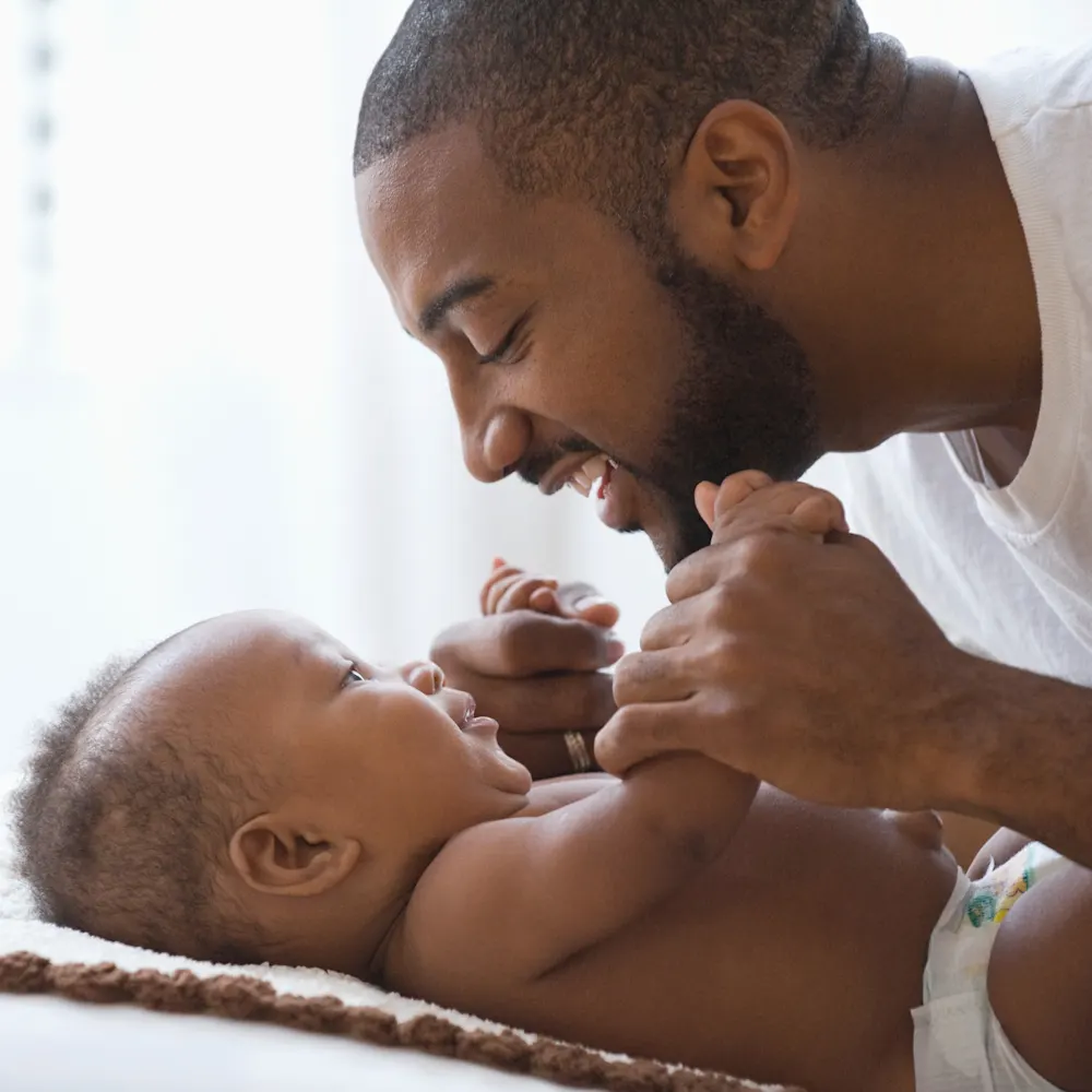 Dad and baby