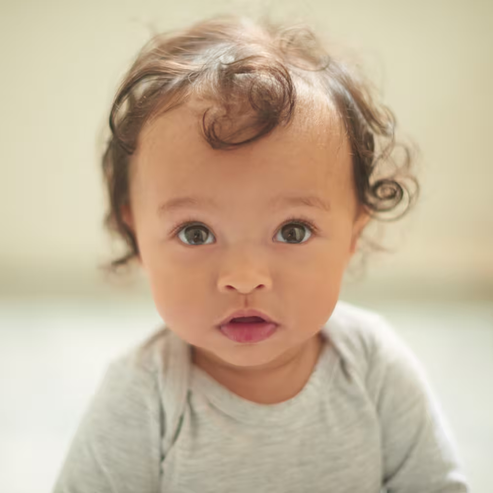Baby awake in crib