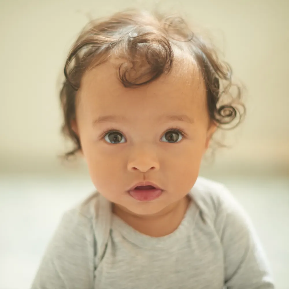 Baby awake in crib