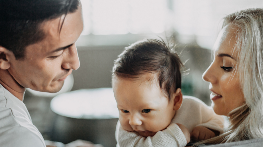 parents and baby