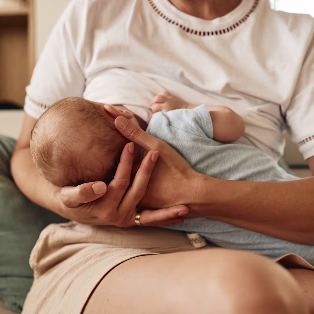 Baby falls asleep nursing