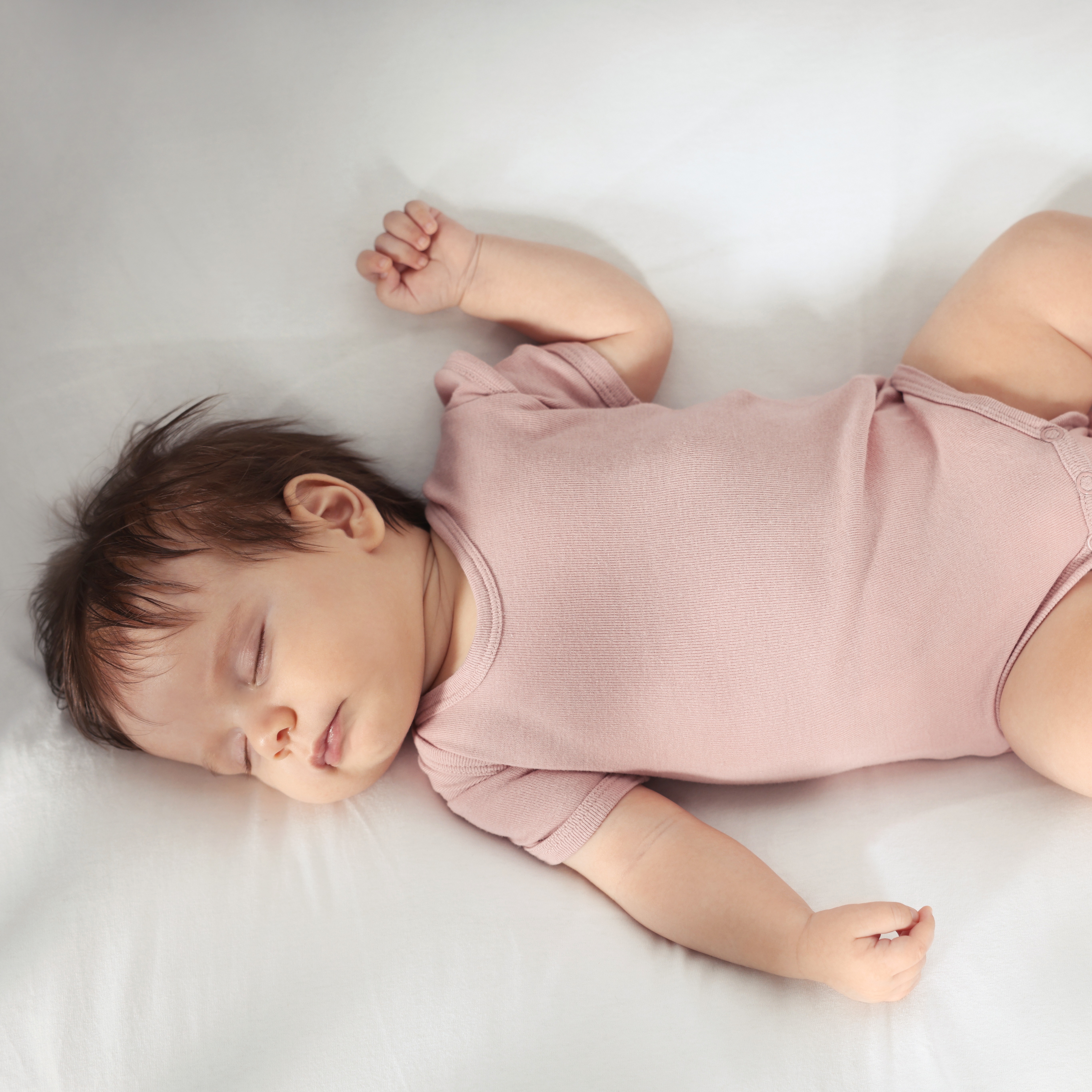 Baby sleeping after a feeding