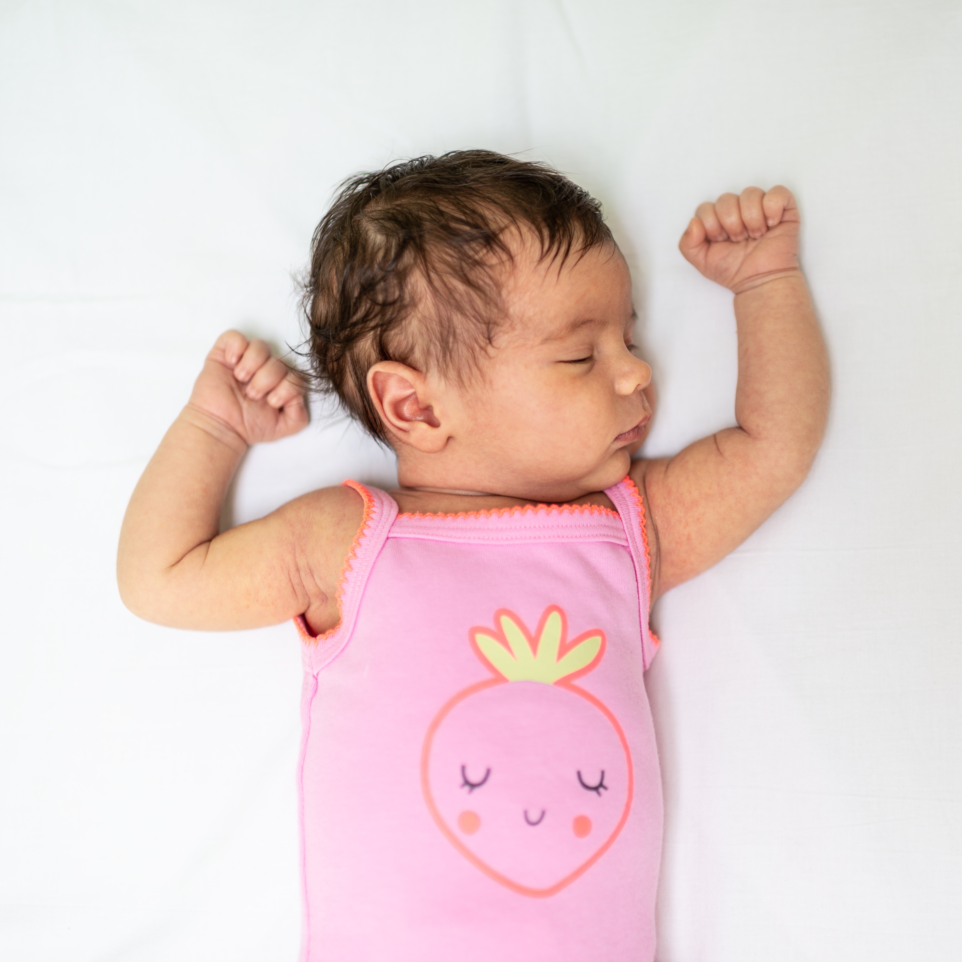 Baby sleeping in crib
