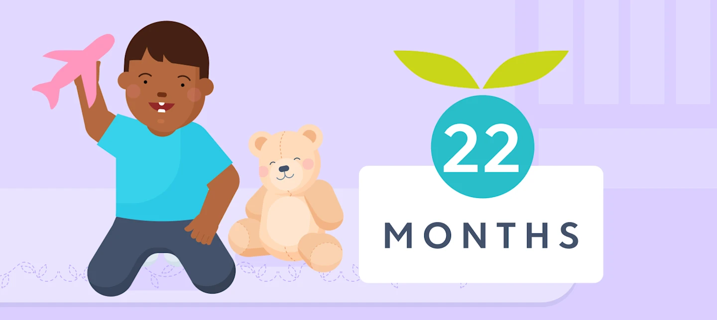 22 month milestones illustrated image | Huckleberry