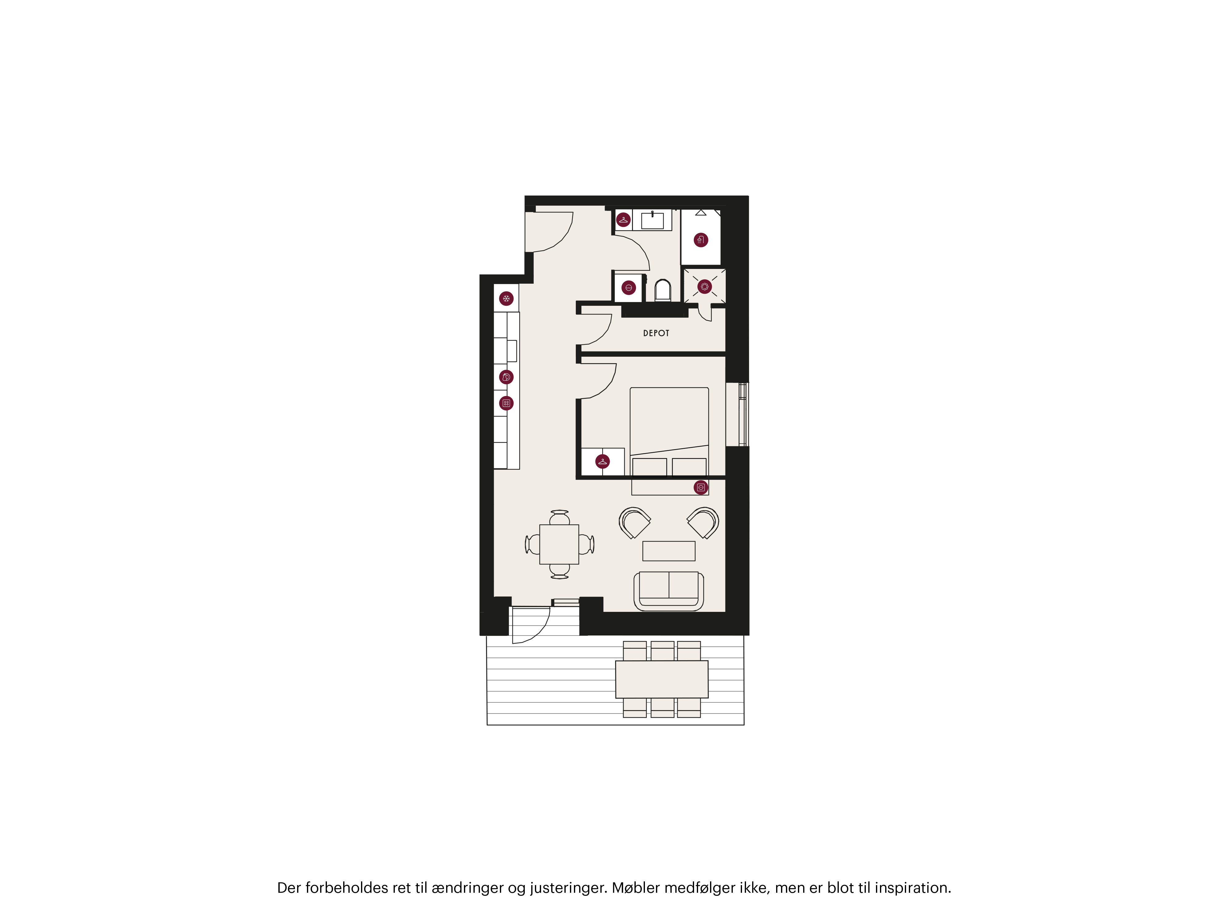 2-room apartment in Hedehusene image 6
