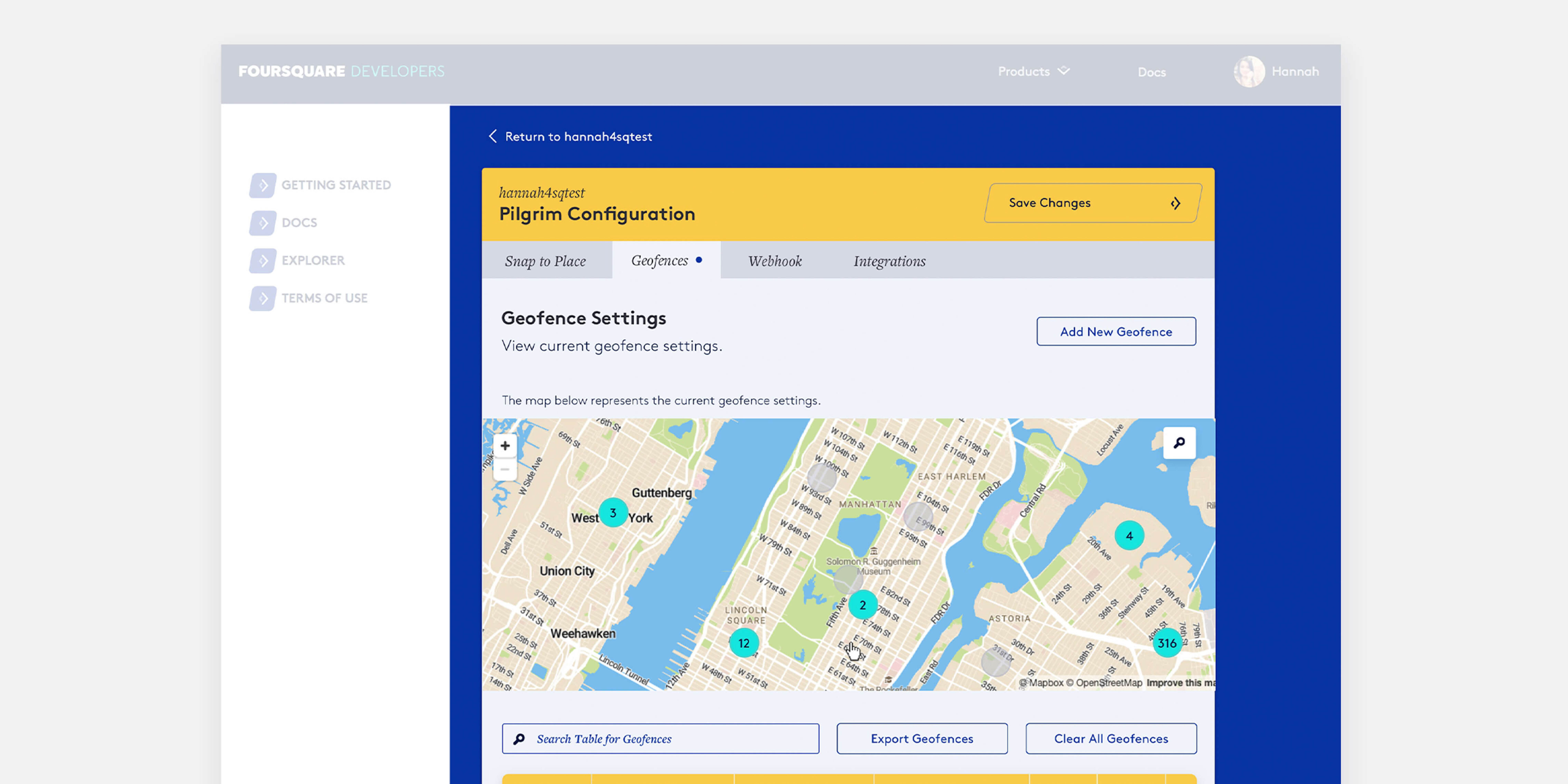 an image of an older geofence dashboard