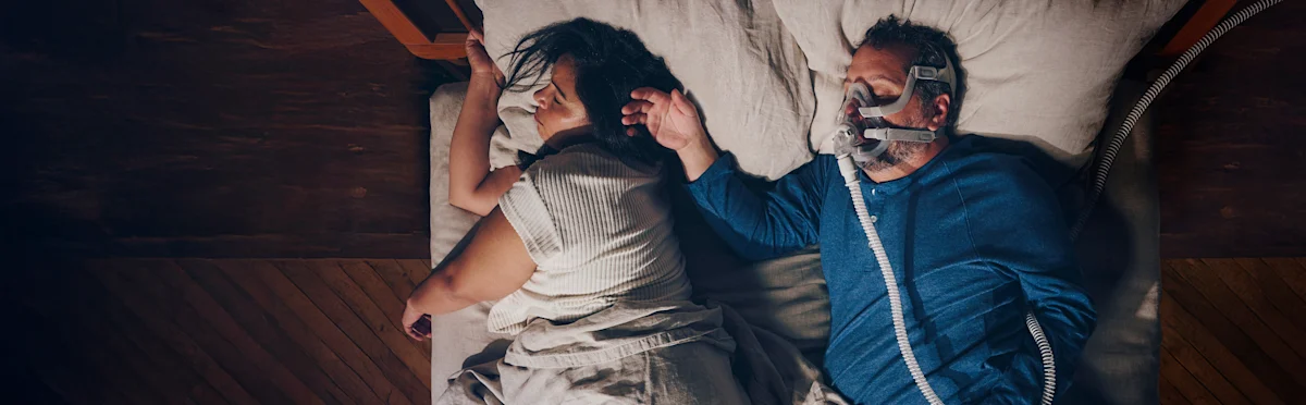 Why is my husband still snoring with CPAP?