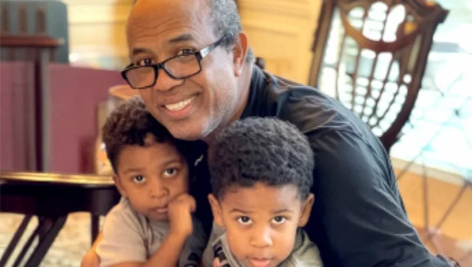 Raymond Heaggans enjoys spending time with his twin grandsons Larry and Lennox.