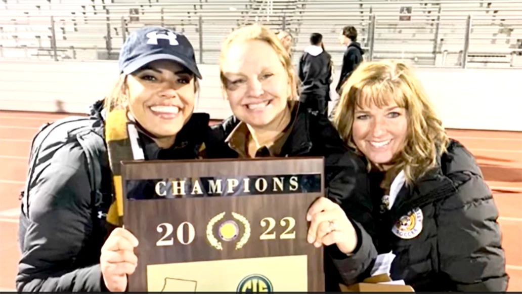 Laura Witz (right) said she can keep up with a busy lifestyle, which includes coaching high school soccer for 20 years, since she started treating her obstructive sleep apnea with Inspire® therapy.