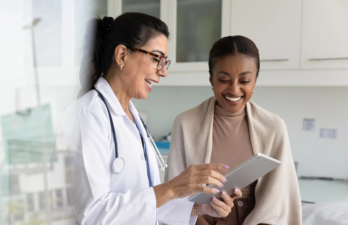 Female Patient and Female Doctor Speaking