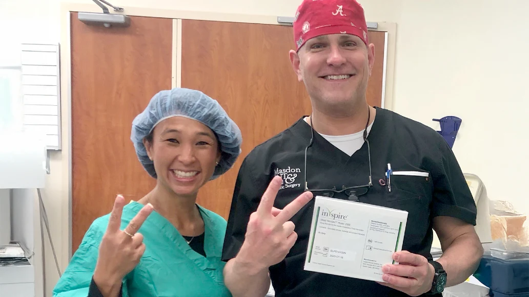 Dr. Jimmy Lee Masdon, who has a practice in Alabama, has been treating obstructive sleep apnea patients for over 20 years, and he has been an Inspire-trained doctor for more than three years. Dr. Masdon is also an Inspire patient, after seeing the succ...