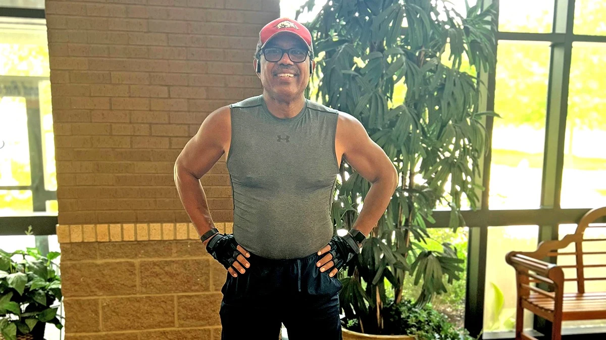 Raymond Heaggans works out five days a week now that he is getting quality sleep. 