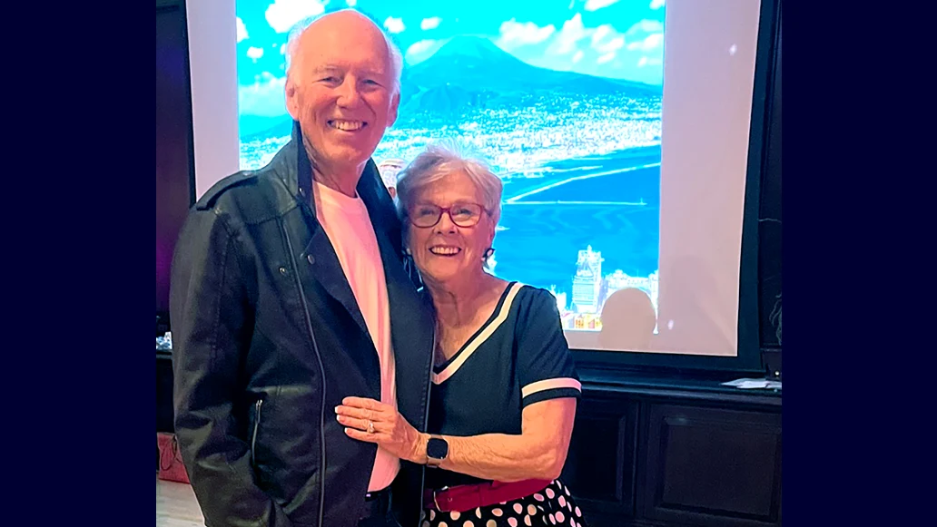 Helen Heimann and her husband enjoy a night out. Heimann said she is sleeping seven hours a night with Inspire® therapy which gives her more energy to enjoy time with her husband. 