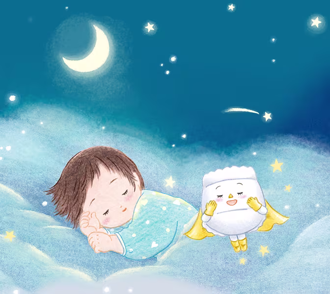 夜のおむつの中では何が起こっているの？
