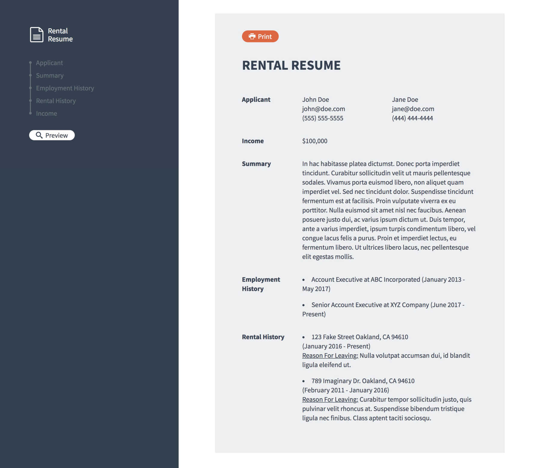 Rental Resume Ryan Wiemer