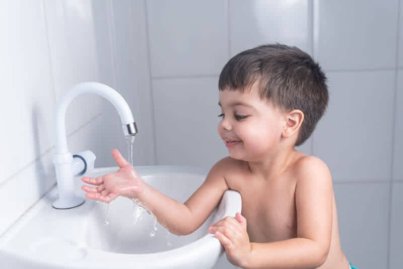 Little Boy Washing Hands 1000w