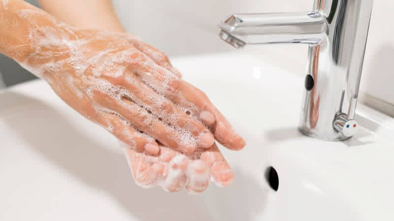 Washing Hands with Soap 