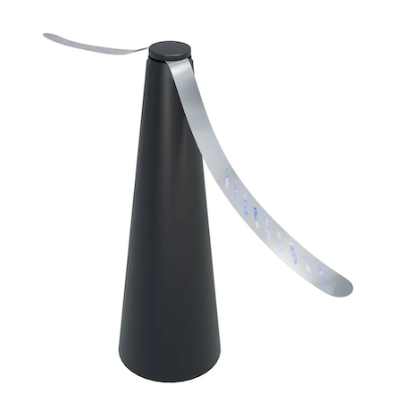 Fliegenwedler Schwarz mit Reflektor-Streifen