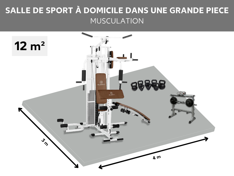 Aménager une salle de sport à domicile dans un grand espace pour faire de la musculation