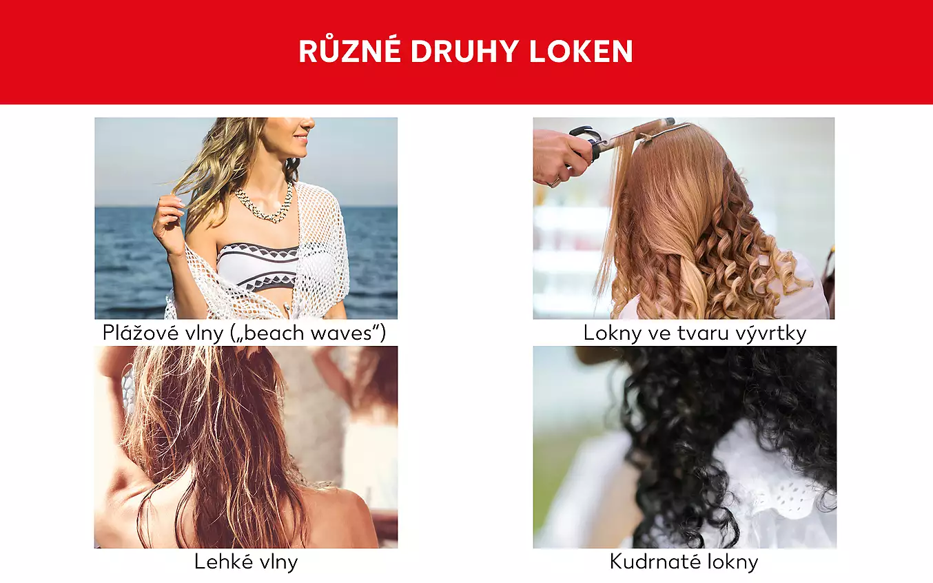 Různé typy loken