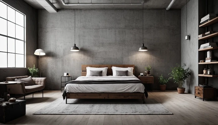 Wandfarbe Beton