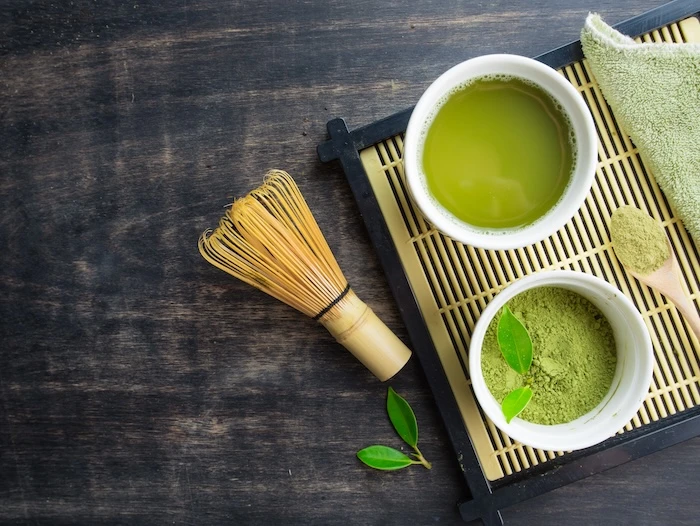 Schmuckbild: Matcha-Set, mit dem Matcha-Tee zubereitet wurde.