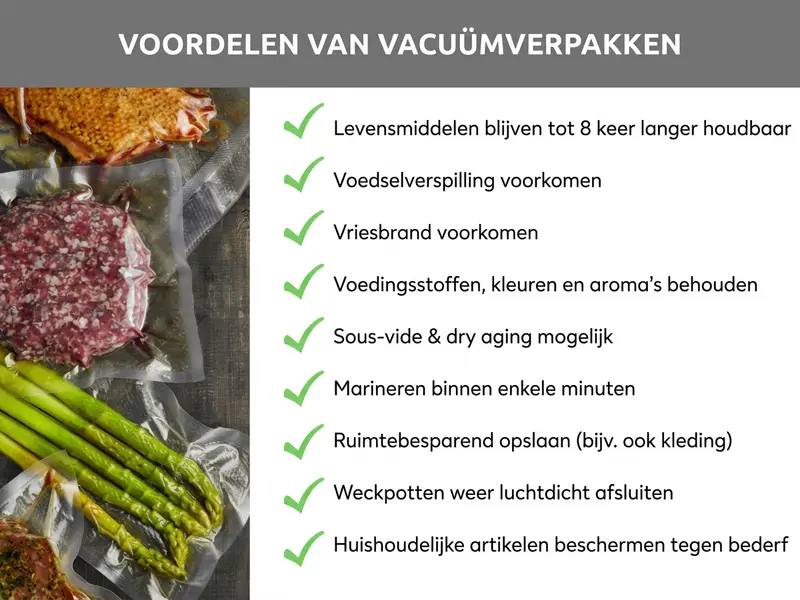 10 voordelen van vacuümeren