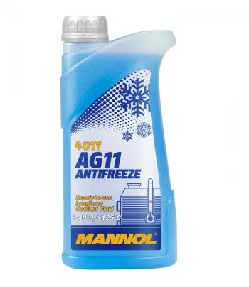 Blauer Kühlerfrostschutz