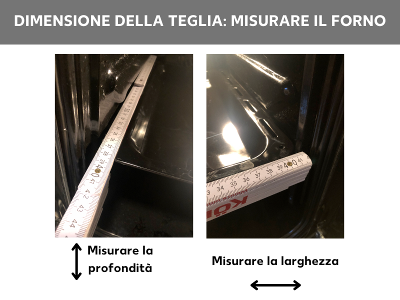 Dimensioni delle teglie da forno: misura il forno