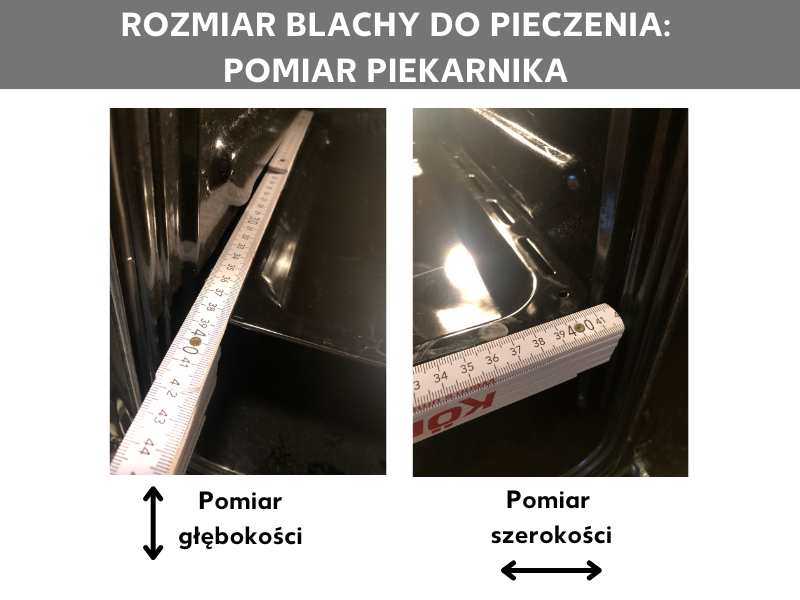 Wymiary blachy do pieczenia: mierzenie piekarnika