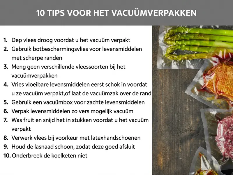 10 tips voor het vacuümeren