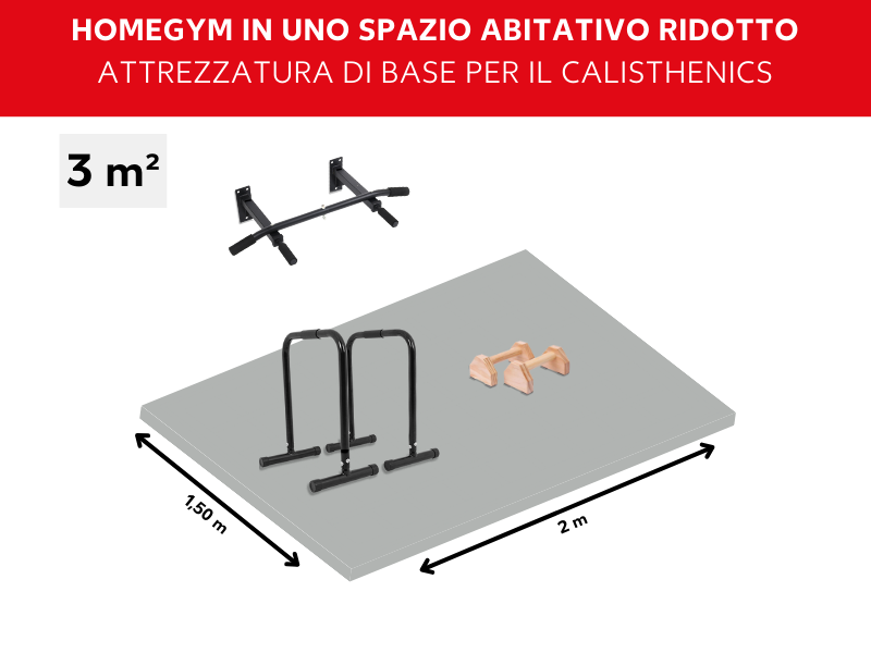 Arredare una palestra in casa per callistenia in poco spazio