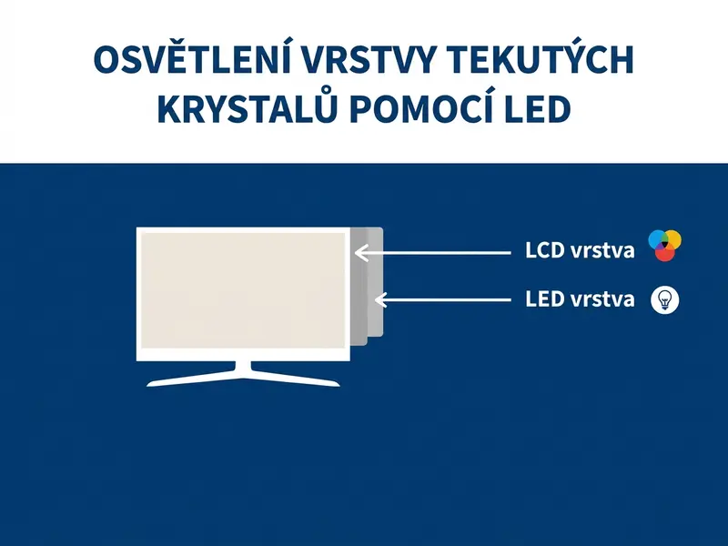 Schéma fungování LED televize