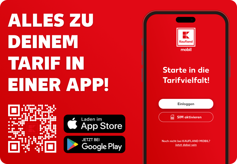 Werbung: Kaufland Mobil dauerhaft bis zu über 50 GB mehr in der App