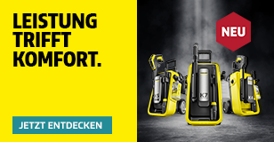 Werbung: Leistung trifft Komfort. Kärcher Hochdruckreiniger. Jetzt entdecken.