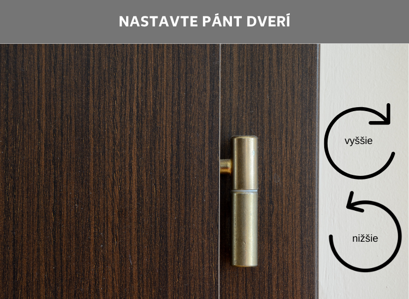 Nastavenie dverového pántu