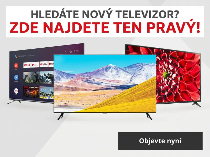 Banner s výběrem televizí