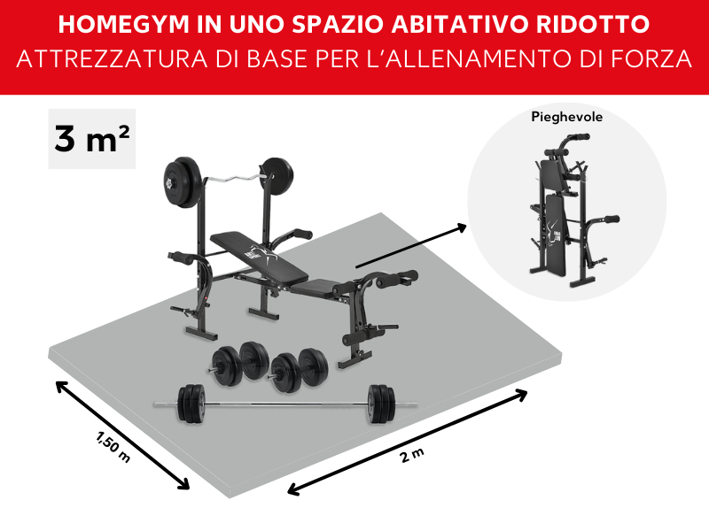 Arredare una palestra in casa per sollevamento pesi in poco spazio