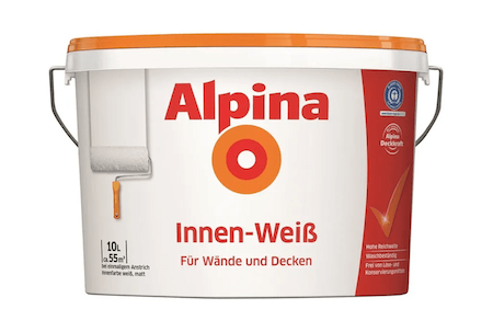 Alpina Innen-Weiß Wandfarbe