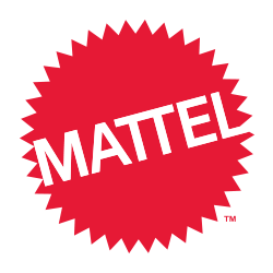 Werbung: Das Logo der Marke Mattel.