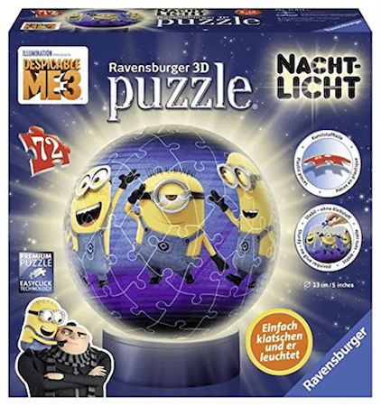 Ravensburger 3D-Puzzle-Ball Minions leuchtend