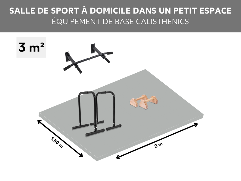 Aménager une salle de sport à domicile dans un petit espace pour pratiquer la callisthénie